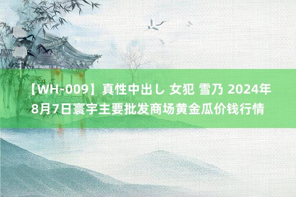 【WH-009】真性中出し 女犯 雪乃 2024年8月7日寰宇主要批发商场黄金瓜价钱行情