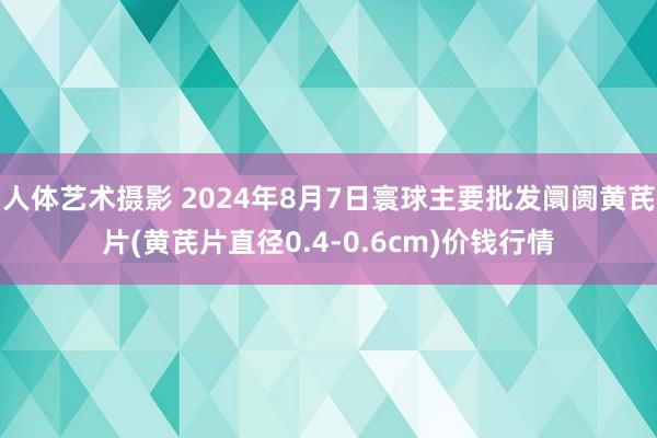 人体艺术摄影 2024年8月7日寰球主要批发阛阓黄芪片(黄芪片直径0.4-0.6cm)价钱行情