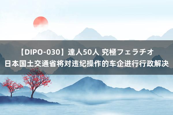 【DIPO-030】達人50人 究極フェラチオ 日本国土交通省将对违纪操作的车企进行行政解决